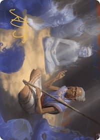 Ancestral Reminiscence Art Card (Gold-Stamped Signature) - Art Series: The Lost Caverns of Ixalan - Magic: The Gathering card