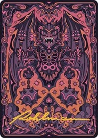 Bloodletter of Aclazotz Art Card (61/81) (Gold-Stamped Signature) - Art Series: The Lost Caverns of Ixalan - Magic: The Gathering card