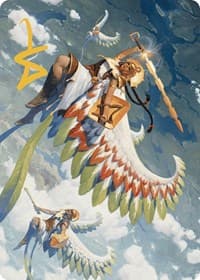 Resplendent Angel Art Card (5/81) (Gold-Stamped Signature) - Art Series: The Lost Caverns of Ixalan - Magic: The Gathering card