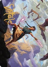Warden of the Inner Sky Art Card (Gold-Stamped Signature) - Art Series: The Lost Caverns of Ixalan - Magic: The Gathering card