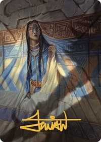 Whispersilk Cloak Art Card (Gold-Stamped Signature) - Art Series: The Lost Caverns of Ixalan - Magic: The Gathering card