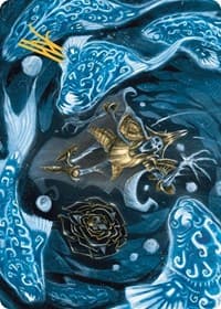 Eaten by Piranhas Art Card (Gold-Stamped Signature) - Art Series: The Lost Caverns of Ixalan - Magic: The Gathering card