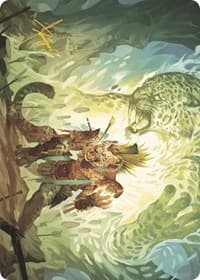 Might of the Ancestors Art Card (Gold-Stamped Signature) - Art Series: The Lost Caverns of Ixalan - Magic: The Gathering card
