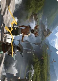 Glimpse the Core Art Card (Gold-Stamped Signature) - Art Series: The Lost Caverns of Ixalan - Magic: The Gathering card