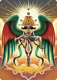 Resplendent Angel Art Card (59/81) (Gold-Stamped Signature) - Art Series: The Lost Caverns of Ixalan - Magic: The Gathering card