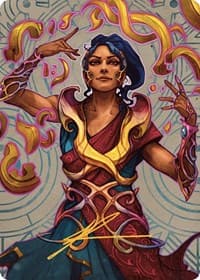 Saheeli, the Sun's Brilliance Art Card (Gold-Stamped Signature) - Art Series: The Lost Caverns of Ixalan - Magic: The Gathering card