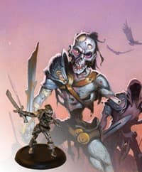 Descent Lieutenant Miniature: Krieg the Relentless - Fantasy Flight Games - Boardgames card