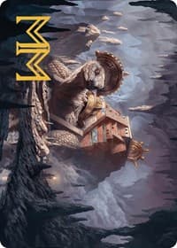 Bedrock Tortoise Art Card (Gold-Stamped Signature) - Art Series: The Lost Caverns of Ixalan - Magic: The Gathering card