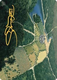Restless Prairie Art Card (Gold-Stamped Signature) - Art Series: The Lost Caverns of Ixalan - Magic: The Gathering card