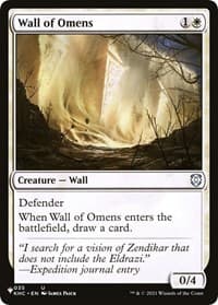 Wall of Omens (KHC) - The List Reprints - Magic: The Gathering card