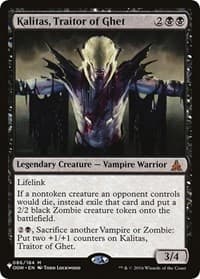 Kalitas, Traitor of Ghet - The List Reprints - Magic: The Gathering card