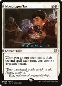 Monologue Tax - The List Reprints - Magic: The Gathering card