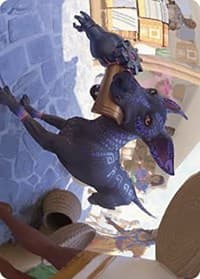 Mischievous Pup Art Card - Art Series: The Lost Caverns of Ixalan - Magic: The Gathering card
