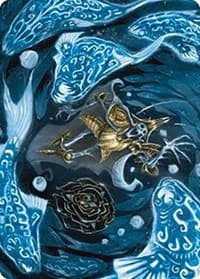 Eaten by Piranhas Art Card - Art Series: The Lost Caverns of Ixalan - Magic: The Gathering card