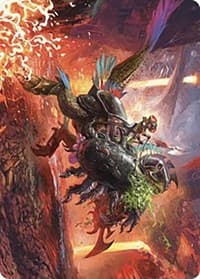 Triumphant Chomp Art Card - Art Series: The Lost Caverns of Ixalan - Magic: The Gathering card