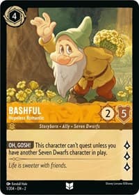 Bashful - Hopeless Romantic - Rise of the Floodborn - Disney Lorcana card