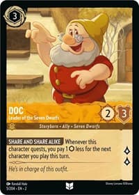 Doc - Leader of the Seven Dwarfs - Rise of the Floodborn - Disney Lorcana card