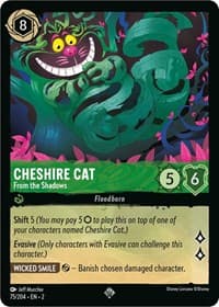 Cheshire Cat - From the Shadows - Rise of the Floodborn - Disney Lorcana card