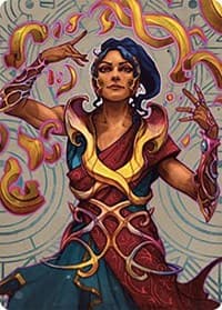 Saheeli, the Sun's Brilliance Art Card - Art Series: The Lost Caverns of Ixalan - Magic: The Gathering card