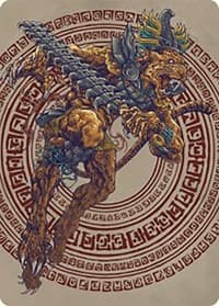 Sovereign Okinec Ahau Art Card - Art Series: The Lost Caverns of Ixalan - Magic: The Gathering card