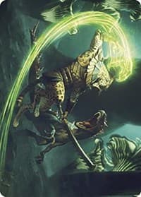 Contest of Claws Art Card - Art Series: The Lost Caverns of Ixalan - Magic: The Gathering card