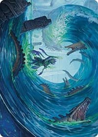 Wave Goodbye Art Card - Art Series: The Lost Caverns of Ixalan - Magic: The Gathering card