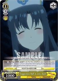 Suggestion Half in Jest, Kaori - Arifureta: From Commonplace to World's Strongest - Weiss Schwarz card