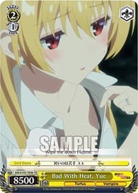 Bad With Heat, Yue - Arifureta: From Commonplace to World's Strongest - Weiss Schwarz card