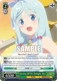 Showing Off Her Strength, Shea - Arifureta: From Commonplace to World's Strongest - Weiss Schwarz card