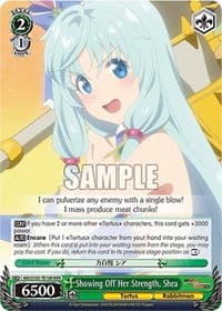 Showing Off Her Strength, Shea (RRR) - Arifureta: From Commonplace to World's Strongest - Weiss Schwarz card