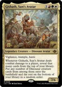 Gishath, Sun's Avatar (LCI) - Prerelease Cards - Magic: The Gathering card