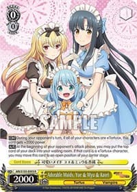 Adorable Maids, Yue & Myu & Kaori - Arifureta: From Commonplace to World's Strongest - Weiss Schwarz card
