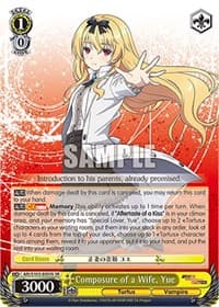 Composure of a Wife, Yue (SR) - Arifureta: From Commonplace to World's Strongest - Weiss Schwarz card