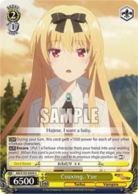 Coaxing, Yue - Arifureta: From Commonplace to World's Strongest - Weiss Schwarz card