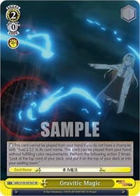 Gravitic Magic (SR) - Arifureta: From Commonplace to World's Strongest - Weiss Schwarz card