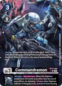 Commandramon (Alternate Art) - Blast Ace - Digimon Card Game card