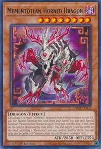 Mementotlan-Horned Dragon - Valiant Smashers - YuGiOh card