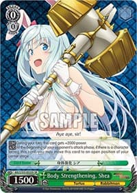 Body Strengthening, Shea (SR) - Arifureta: From Commonplace to World's Strongest - Weiss Schwarz card