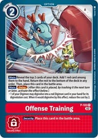 Offense Training - P-103 (Blast Ace Box Topper) - Digimon Promotion Cards - Digimon Card Game card