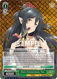 Pain Conversion, Tio - Arifureta: From Commonplace to World's Strongest - Weiss Schwarz card