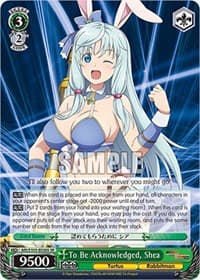 To Be Acknowledged, Shea (SR) - Arifureta: From Commonplace to World's Strongest - Weiss Schwarz card