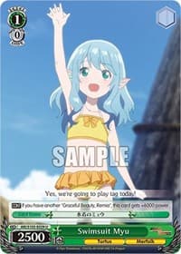 Swimsuit Myu - Arifureta: From Commonplace to World's Strongest - Weiss Schwarz card