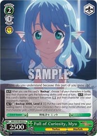 Full of Curiosity, Myu - Arifureta: From Commonplace to World's Strongest - Weiss Schwarz card