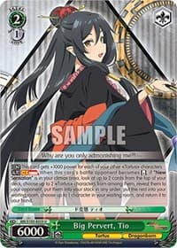 Big Pervert, Tio - Arifureta: From Commonplace to World's Strongest - Weiss Schwarz card