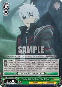 Promise With the Haulia Tribe, Hajime - Arifureta: From Commonplace to World's Strongest - Weiss Schwarz card
