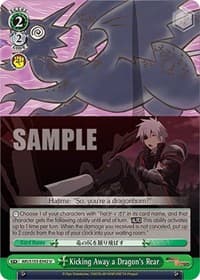 Kicking Away a Dragon's Rear - Arifureta: From Commonplace to World's Strongest - Weiss Schwarz card