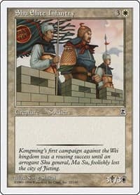 Shu Elite Infantry - Portal Three Kingdoms - Magic: The Gathering card