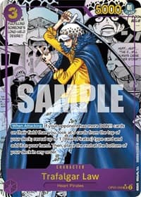 Trafalgar Law (069) (Alternate Art) (Manga) - Awakening of the New Era - One Piece Card Game card