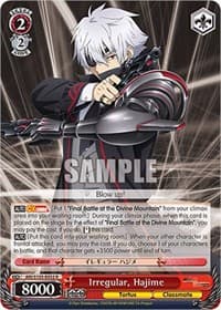 Irregular, Hajime - Arifureta: From Commonplace to World's Strongest - Weiss Schwarz card