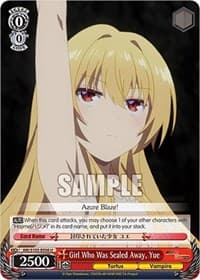 Girl Who Was Sealed Away, Yue - Arifureta: From Commonplace to World's Strongest - Weiss Schwarz card
